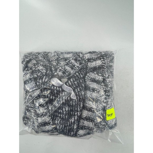 Aeropostale Women's Long Sleeve Gray Drape Front Knit Sweater Size Medium - Picture 13 of 13